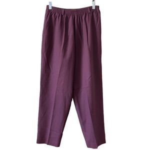 Alfred Dunner Pull-On Pants with Belt Loops Size 16